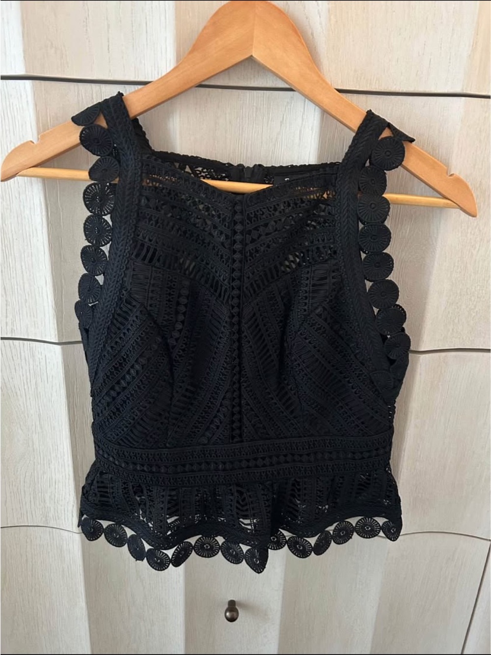 REVOLVE Bardot stunning lace semi-sheer top - fits size XS - retail: $220